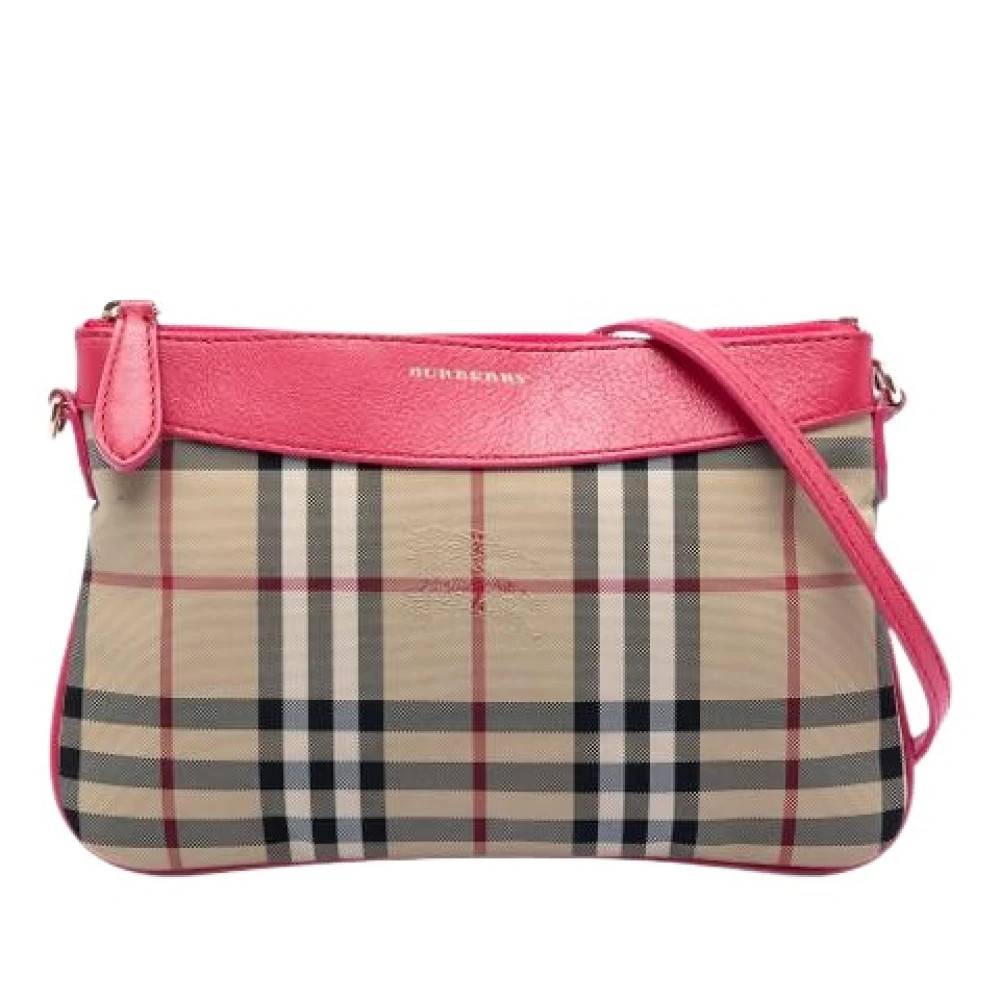 Burberry Vintage Pre-owned Nylon Skuldertaske - Vintage - Dame - Beige - ONE SIZE - Uld