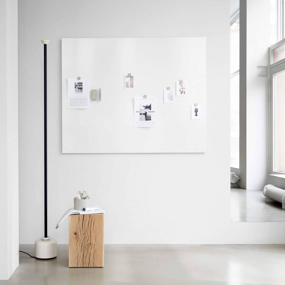Whiteboard Air, Farve Hvid, Størrelse B149 x H119 cm.