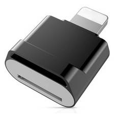 Lightning kortlæser til Micro-SD - OTG adapter - Sort