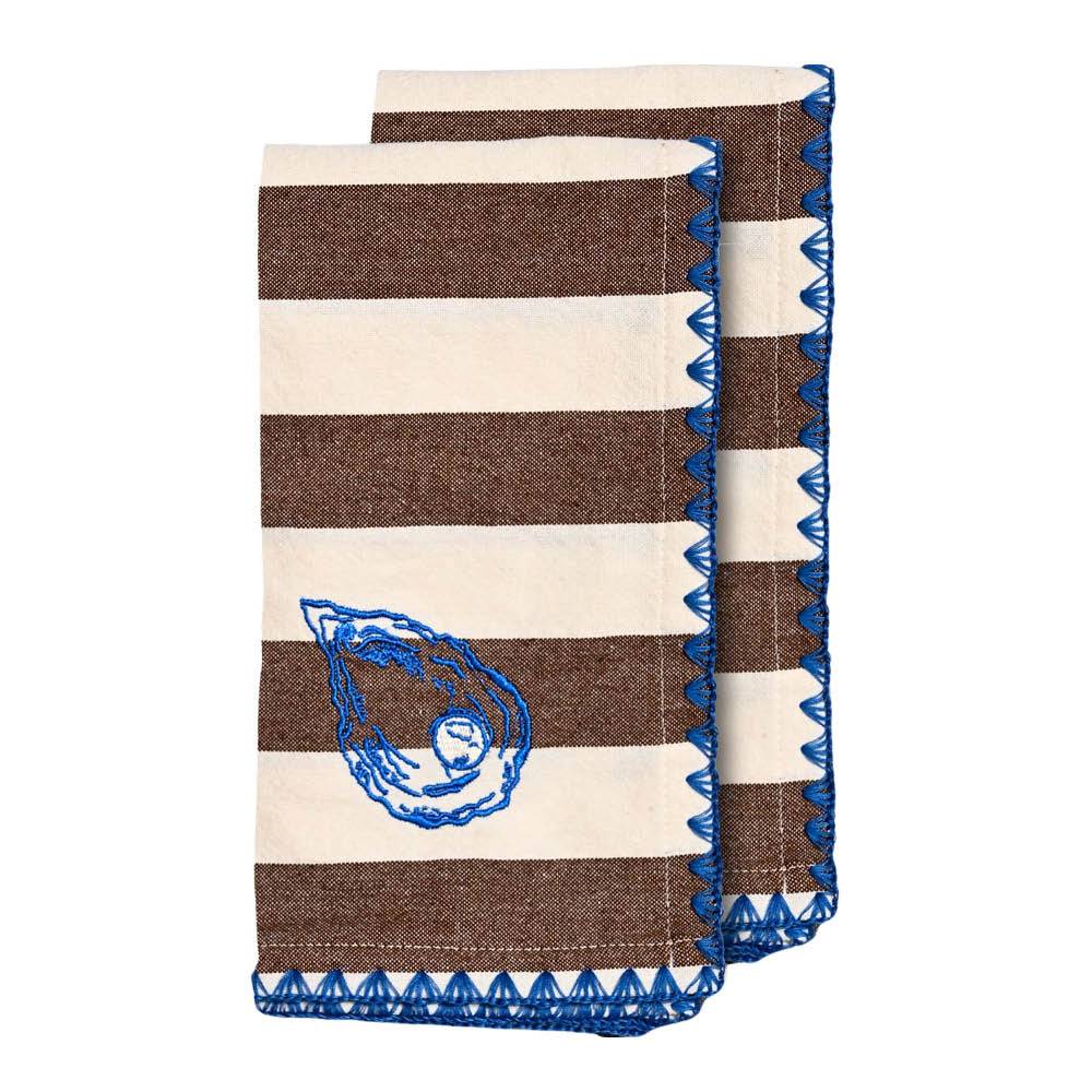 ByOn - Bubba oyster kökshandduk 50x70 cm 2-pack brun