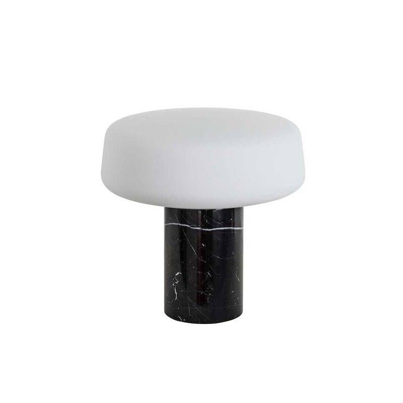 Terence Woodgate Solid small bordslampa svart marquina marmor