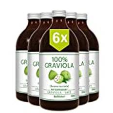 6 x 100% SOURSOP JUICE - unfiltred & vegan- 6 x 500 ml. Graviola. Guanábana. Corossol. Made in Germany.