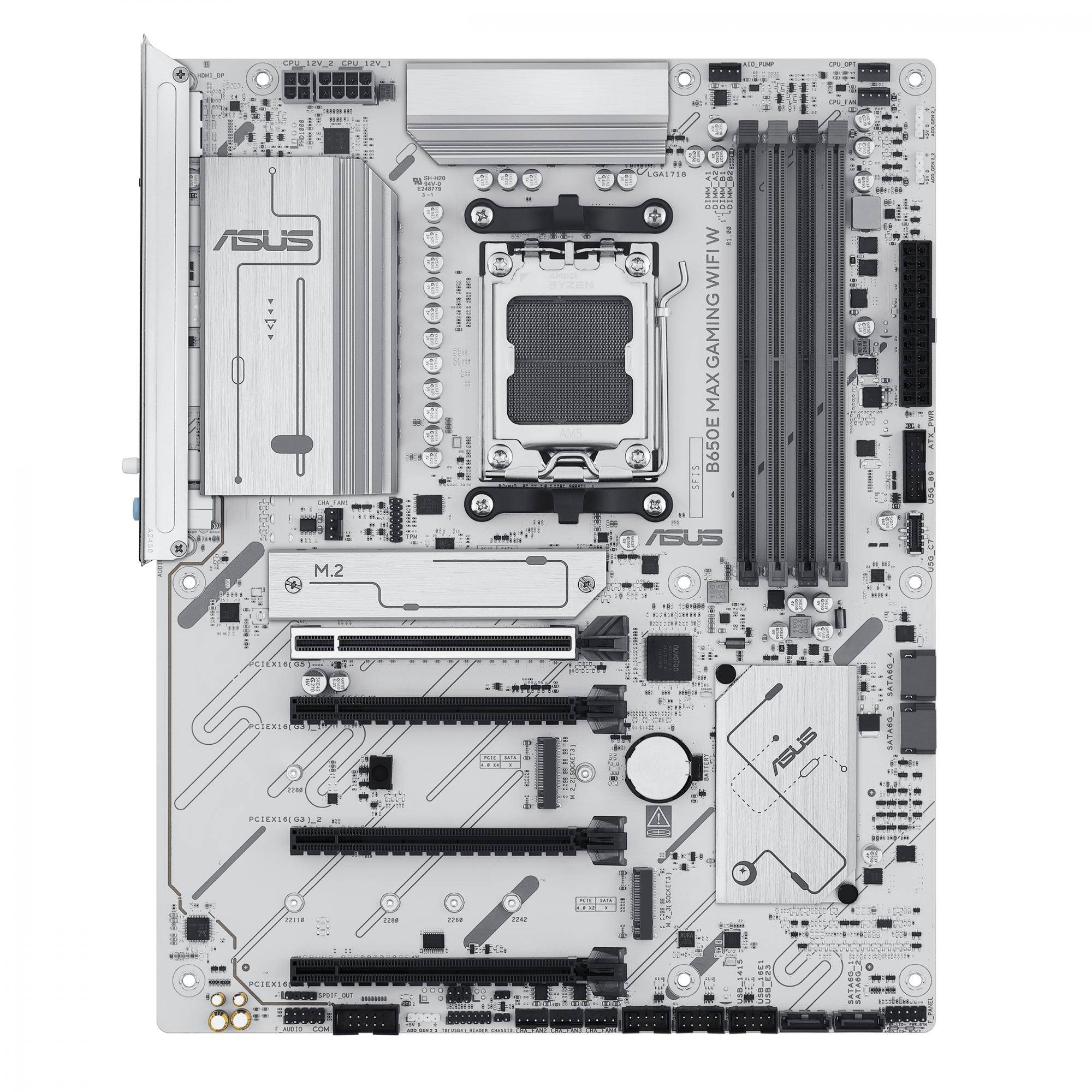 ASUS B650E MAX GAMING WIFI VIT (ATX, B650, AM5, DDR5) Moderkort - Förväntad leverans: 6 arbetsdagar
