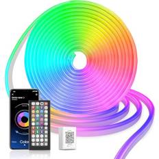 Macchiatto Neon LED Strip 5m, IP65 Wasserdichte LED Lichtband mit App und Fernbedienung,DIY-Funktion, Musik Sync,Neon LED Lichterkette für Innen-Außendekoration