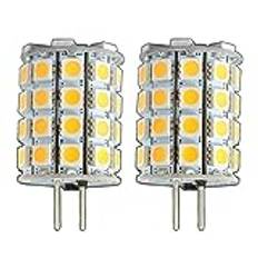 PB-frakt 2 x stycken – G6.35/GY6.35 LED 6 watt dagsljus vit kall vit ~ 35 W halogen 12 V AC/DC-lampa