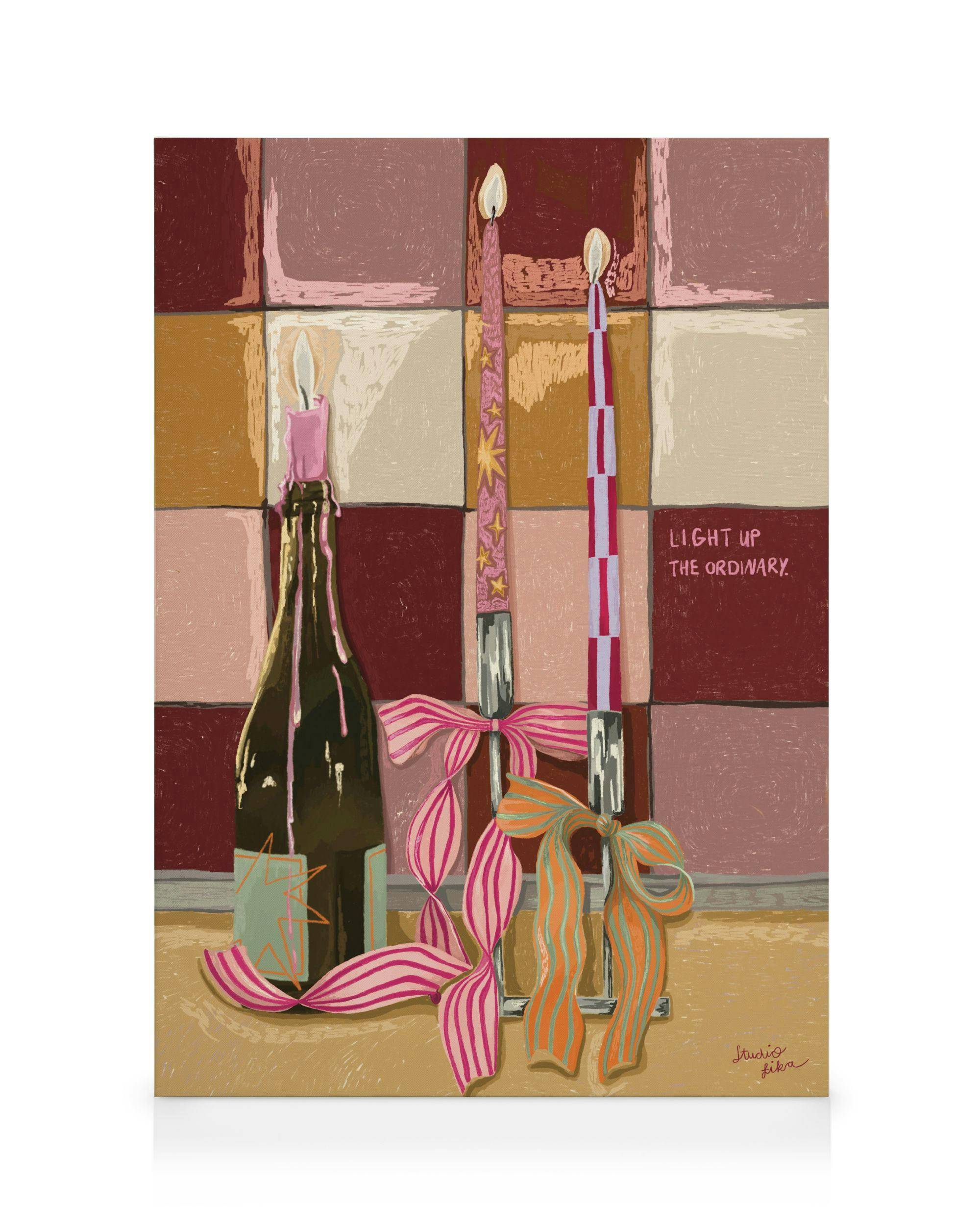Canvastavlor Loïs Langenberg - Light Up the Ordinary Canvastavla (70x100 cm)