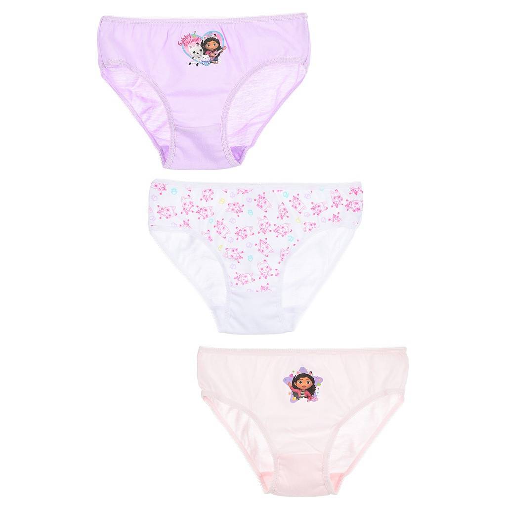 Gabbys Dockskåp barnunderkläder, trosor 3-pack 5/6 år