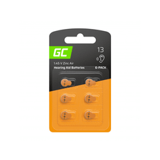 Green Cell ZincAir Hörapparat Batterier 280mAh, 1.45V, 6-pack - Orange