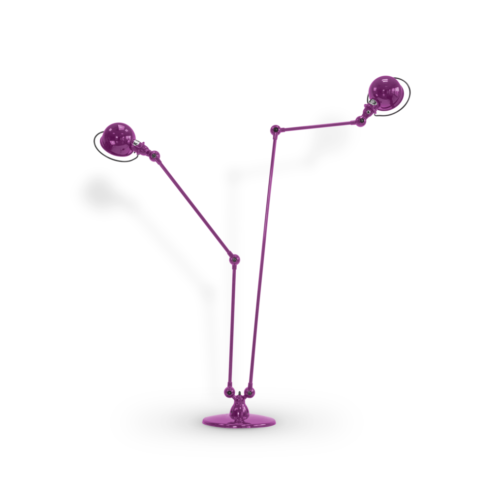 Loft DD7460 gulvlampe fra Jieldé - Violet fuschia / Blank