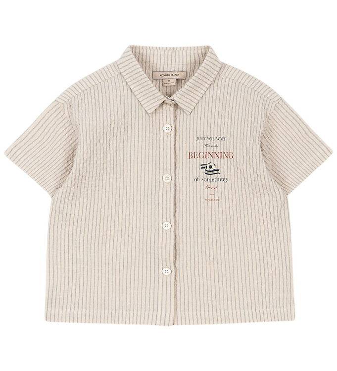 Konges Sløjd Skjorte k/æ - Elliot - Tradewinds Stripe - Konges Sløjd - 4 år (104) - Skjorte K/Æ