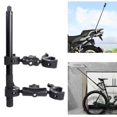 PellKing Motorcycle Bike Handlebar Clamp Mount Invisible Selfie Stick for Insta360 X4 X3 X2 X ONE RS R GO 3 Camera 61 svart