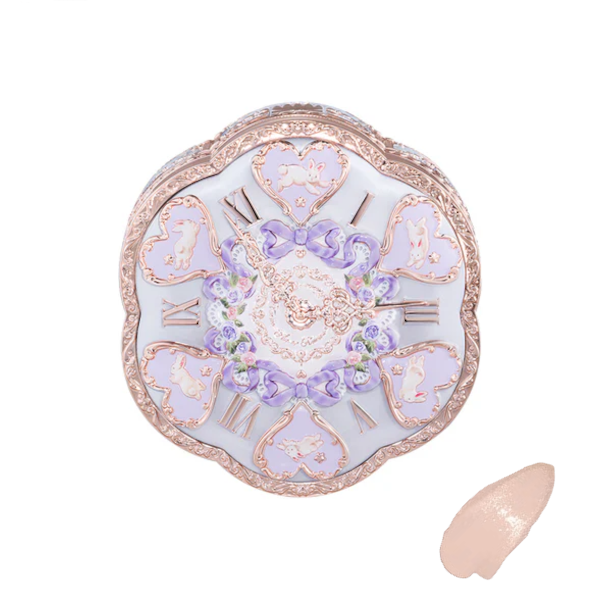 FlowerKnows - Bunny Garden Cushion Cream Foundation - 02 Iris Purple (Case+Refill) - 16g - C01 Cool Alabaster - Nude