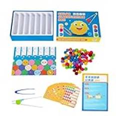 Color Sorting & Stacking Matching Toys, Color Matching Counting Toy, Toddler Color Stacking Sorting Box, Early Learning and Development Engaging Color Sorting Games for Home, School, and Nursery