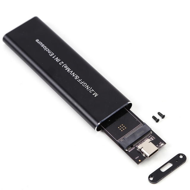 Kingspec m .2 ngff (sata signal ) 22*42 22*80 ssd till usb 3.0 caddy extern hdd-hölje hd hårddiskadapter passar b+m nyckeluttag - B och m nyckel