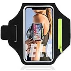 Sportarmband mobiltelefon för iPhone 15 14 13 12 11 Pro XS Max Mini XR X, mobiltelefonhållare jogging med hörlurar väska löpning armband för iPhone 6 7 8 6S Plus 5 5S 5C SE 2022 2020 SE3