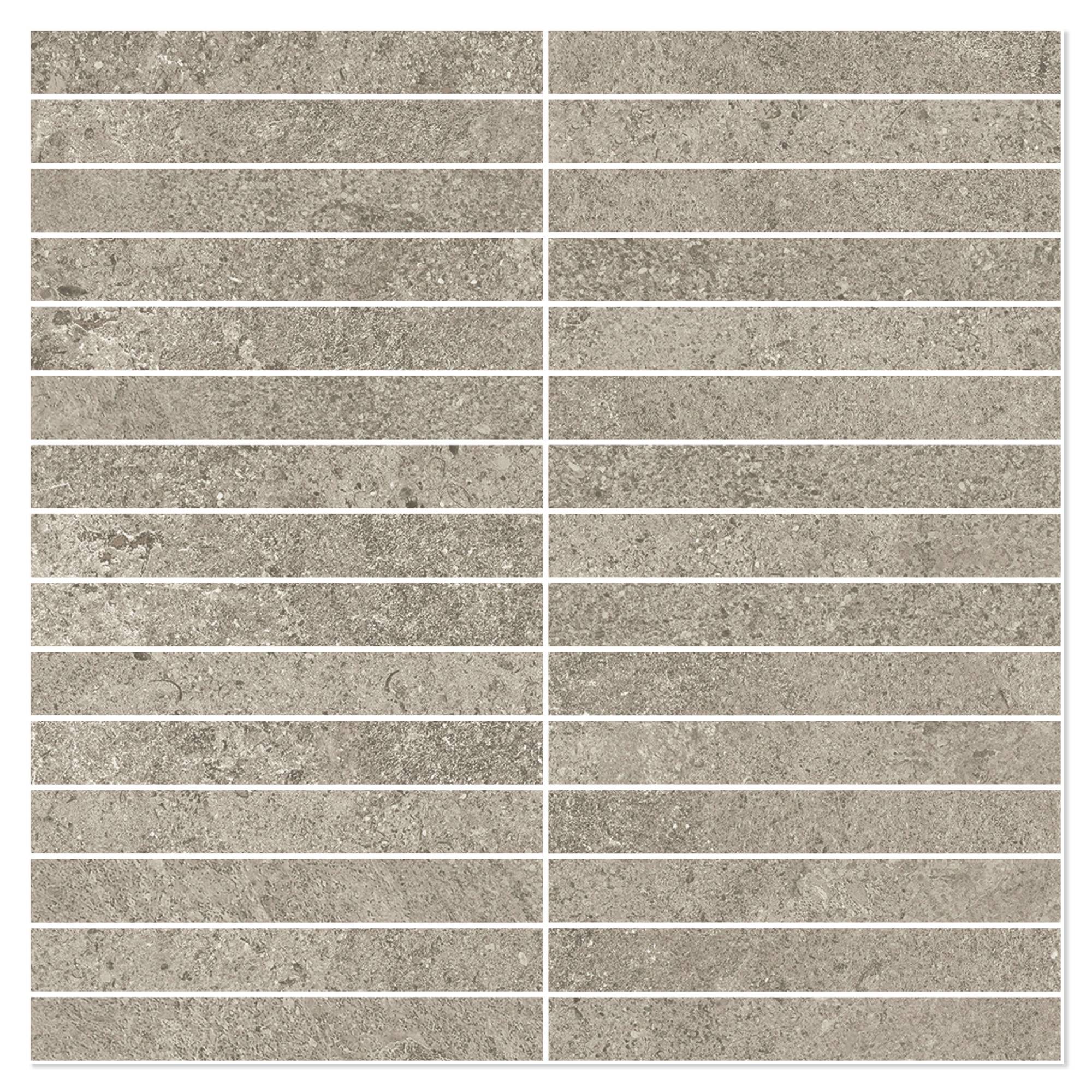 Sant’Agostino Mosaik Klinker Bergstone Sand Matt-Struktur 3D 30x30 cm