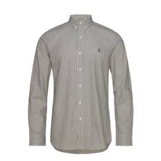Polo Ralph Lauren Slim Fit Striped Stretch Poplin Shirt Grön