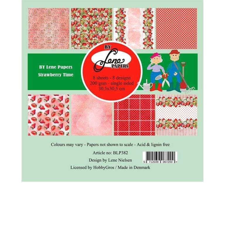Scrapbookingpapper - 30x30cm - Strawberry Time