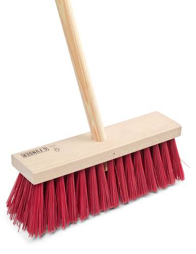 Gadekost med 30 cm bredde, PVC børster og FSC bøgetræ skaft