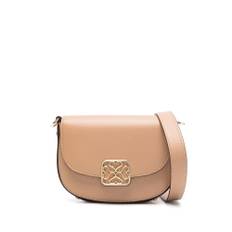 Strathberry, Taske, Dame, Brun, ONE SIZE, Uld, Karamelbrun Foldover Skuldertaske