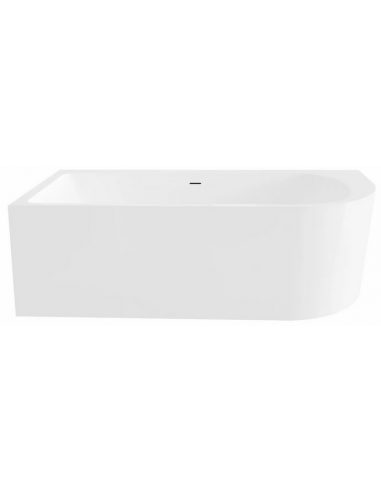 BEST Hjørnebadekar i sanitets akryl 180 x 80 cm - Mat hvid