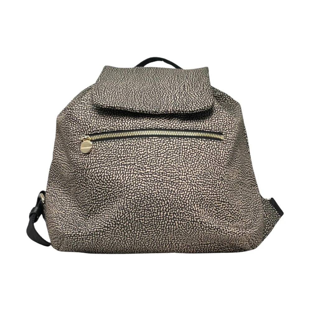 Borbonese Mellemstor Skuldertaske - Tasker - Dame - Beige - ONE SIZE - Uld