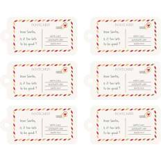 GreenGate Gift Tags Xmas Letter White 6 pcs
