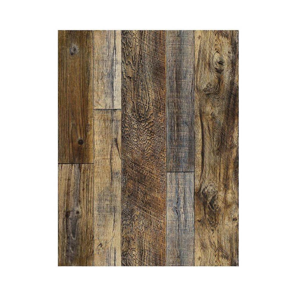 Peel and Stick Wood Plank Wallpaper Shiplap 17.7in x 32.8ft Vinyl Self Adhesive Decorative