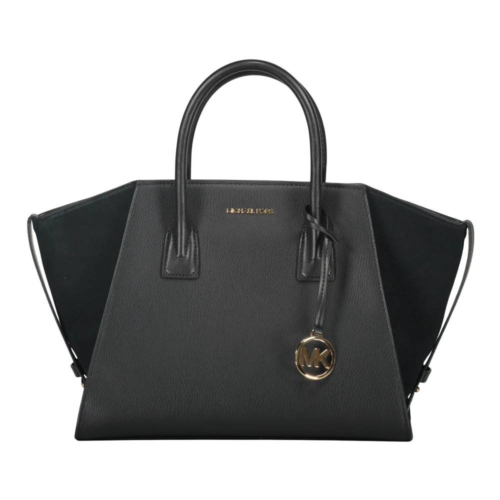 Michael Kors Kalveskind Lynlås Tote Taske - Tasker - Dame - Sort - ONE SIZE - Læder