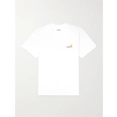 Carhartt WIP - American Script Logo-Embroidered Organic Cotton-Jersey T-Shirt - Men - White - XXL