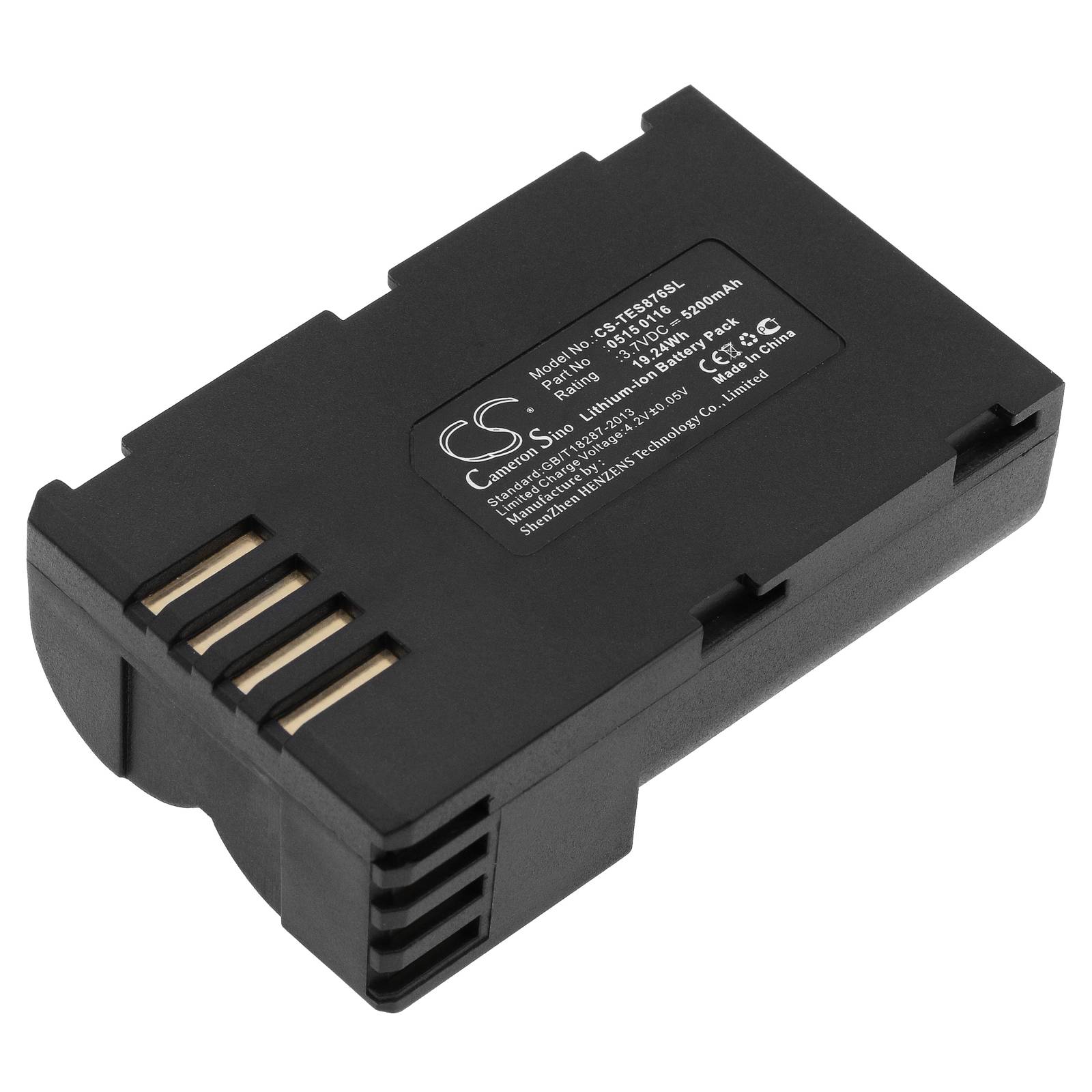 Batteri for Testo 876 0515 0116 3.7 V 5200 mAh Li-ion