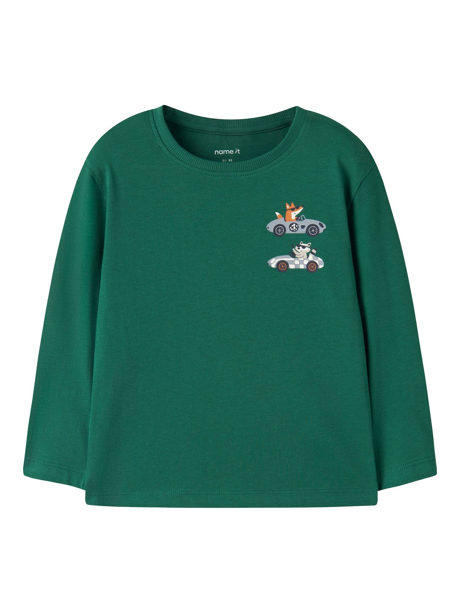 NAME IT T-shirt 'NMMVAGNO' konjak / grå / grön / svart