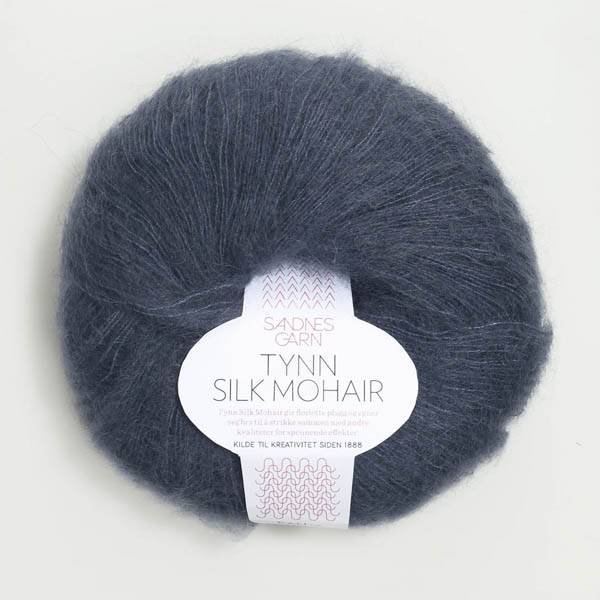 Tynn Silk Mohair 6081 dyp blå