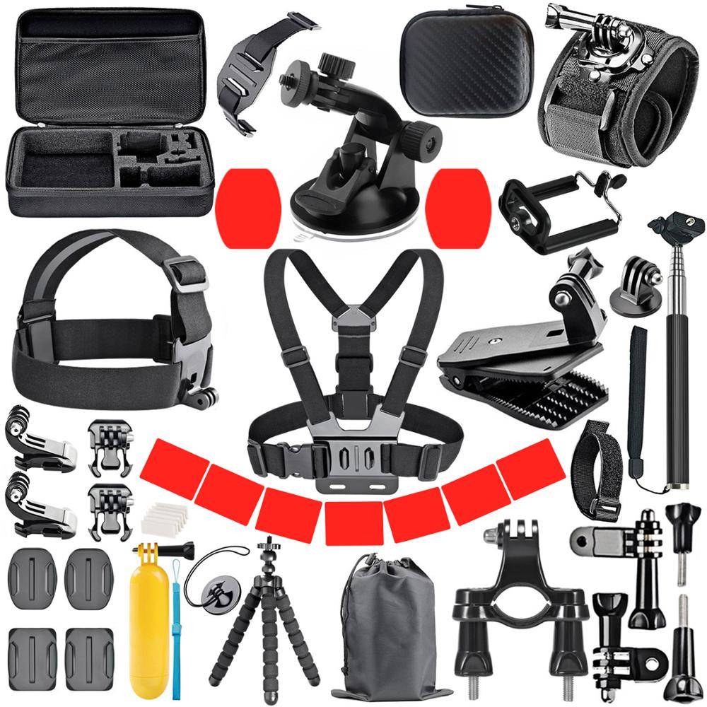 DU for GoPro Accessories Set for Go Pro Hero 13 12 11 10 9 8 7 6 5 4 3 Black Mount for Yi 4k Mijia Case for Sjcam Action Camera