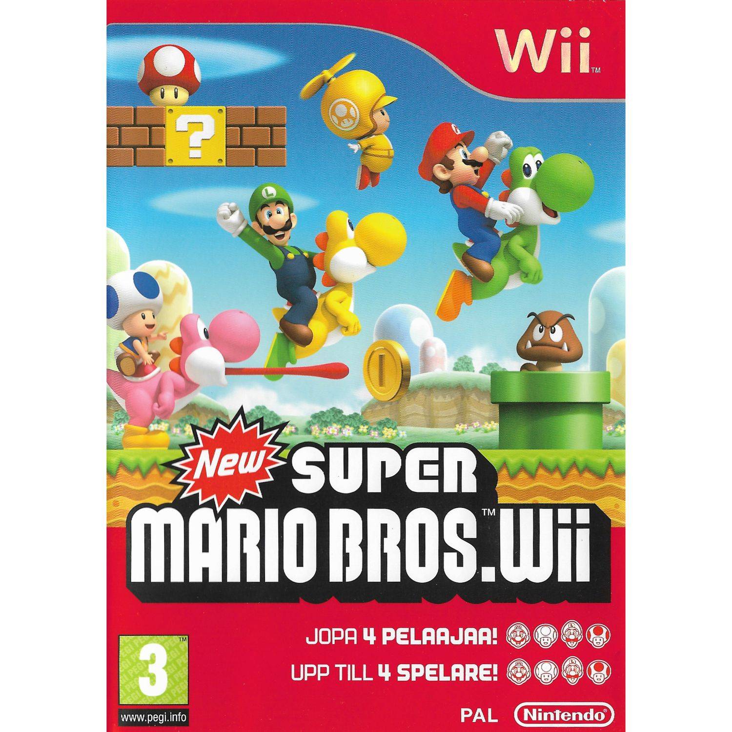 New Super Mario Bros Wii Nintendo Wii Swedish (Begagnad)