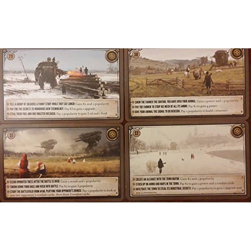 Scythe: Kickstarter Promo Encounter Cards #29-32