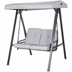 Hammock Gunga 2-sits med Soltak 145 x 116 x 172 cm, Grå
