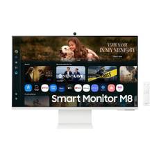 Samsung Smart Monitor M8 M80F 32" 4K UHD skærm, hvid ➞ På vej til lager - forventet dato: 25.07.2025