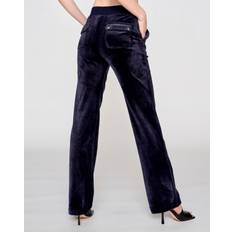 Juicy Couture Del Ray Classic Velour Pant Pocket Design Kvinde Night Sky Sweatpants Str XXL Velour - hos Magasin