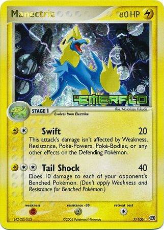 Manectric - 7/106 - Reverse - Let Brugt (LP).