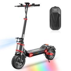 iScooter iX8 Elscooter 48V20Ah Batteri, 1200W * 2 Motor, 12 Däck Elscooter för Vuxna, Maxhastighet 65-70km Räckvidd Svart svart