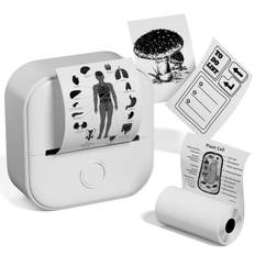 Smartphone Compatible Printer Memoqueen T02 Thermal Printer Mini Printer Mobile Printer Memo Printer Label Writer Bluetooth Printer Note Printer Photo