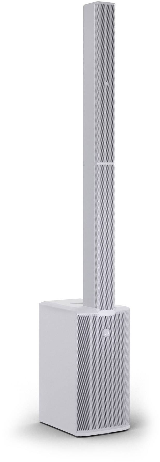LD Systems MAUI® 11 G3 MIX W - Portables Cardioid Säulen PA System mit Digital-Mixer, Weiß