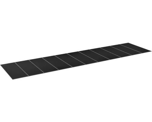 Kanalplasttak komplett HALLE Isolux bärande profiler rökfärgat 16x1050x4000 mm 11st skivor