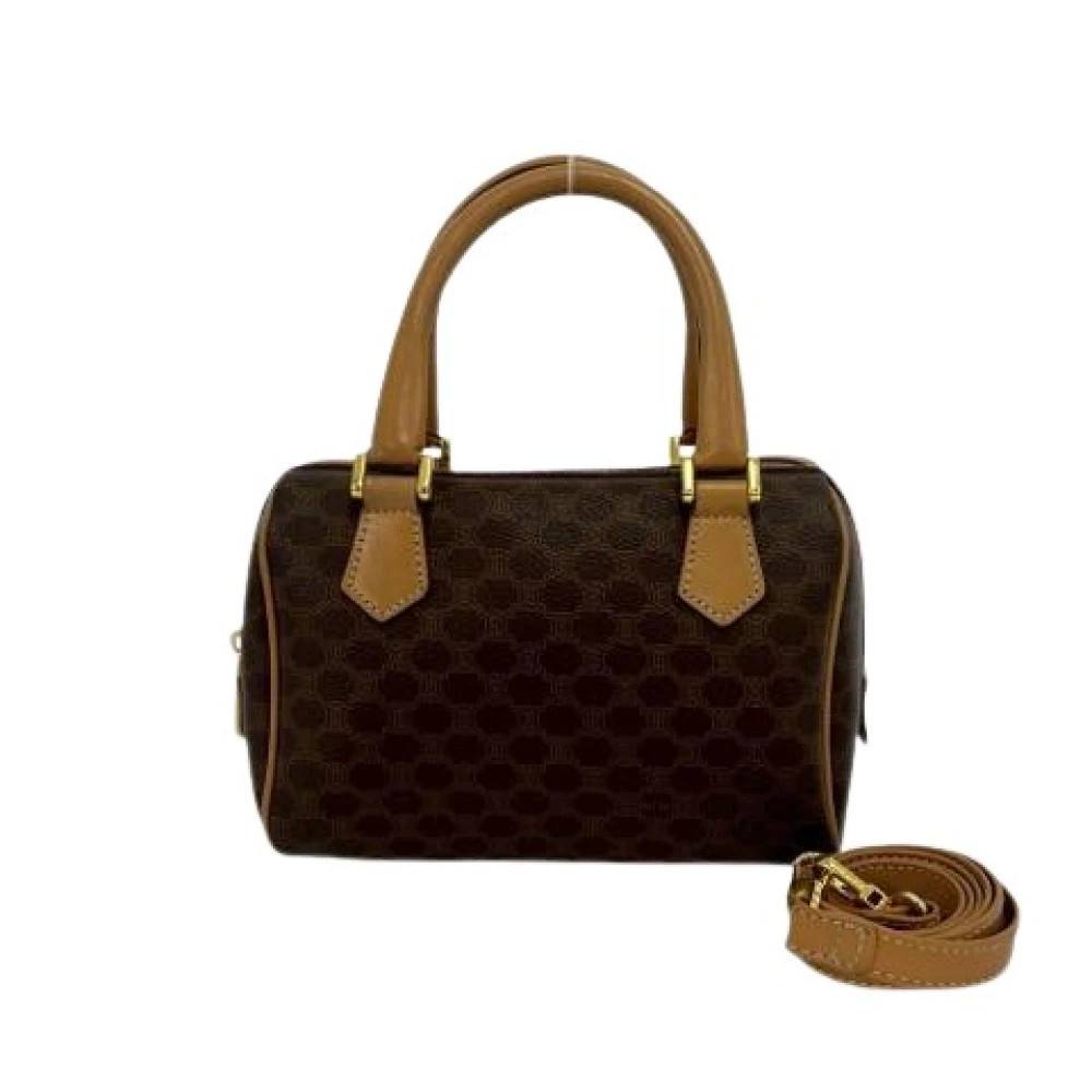 Celine Vintage - Pre-owned Canvas Handbag Vintage - Dam - ONE Size - Läder