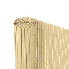 Ribelli® PVC, insynsskyddsmatta, insynsskyddsstaket, insynsskydd, staket, balkong, vindskydd (90 x 500 cm, bambu)