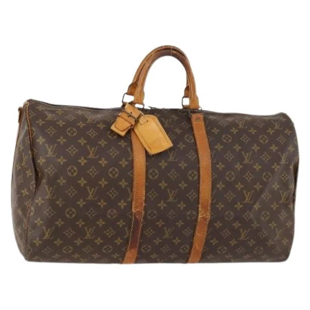 Louis Vuitton Vintage Pre-owned Keepall 55 Boston Taske - Vintage - Dame - Brun - ONE SIZE - Uld