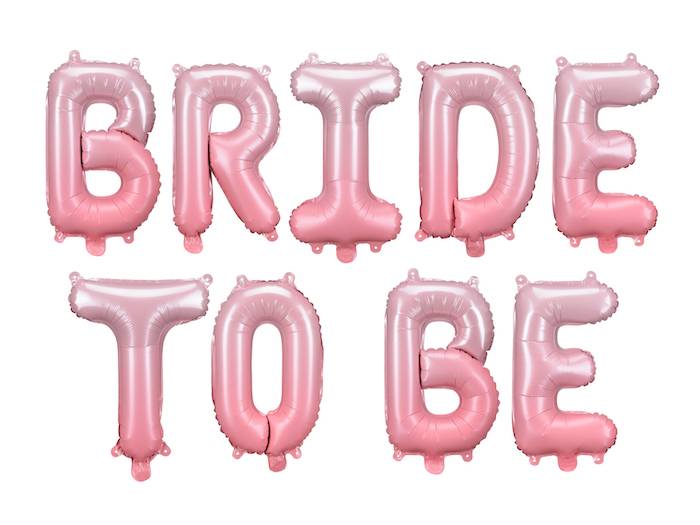 Bride to be folieballon pink - 350 x 45 cm.