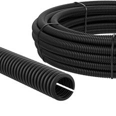 AUPROTEC Flexrör, kabelrör, 2, 5, 10, 25 eller 50 m, kabelskydd, mårdskyddsrör, slitsat, urval: (Ø 7,5 mm innerdiameter, 50 m)