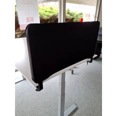 Skærmvæg til skrivebord - Sort - 40 x 80 cm - 70